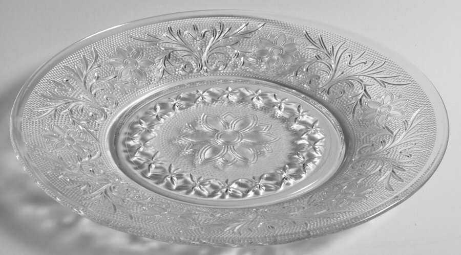 Sandwich Clear 8" Salad Plate by Anchor Hocking-1
