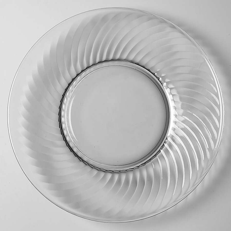 Spiral Clear Luncheon Plate by Anchor Hocking-1