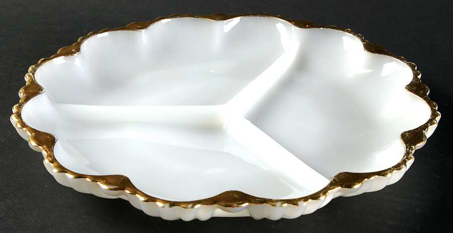 Swirl Golden Anniversary 10" Round 3 Part Relish by Anchor Hocking-1