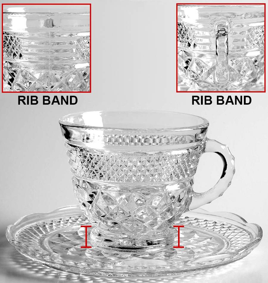 Wexford Cup and Saucer Set (Punch Cup) by Anchor Hocking-1