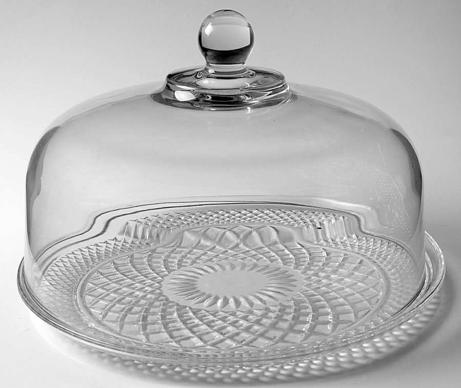 Wexford Cake Plate & Dome (Uses Chip & Dip Tray) by Anchor Hocking-1