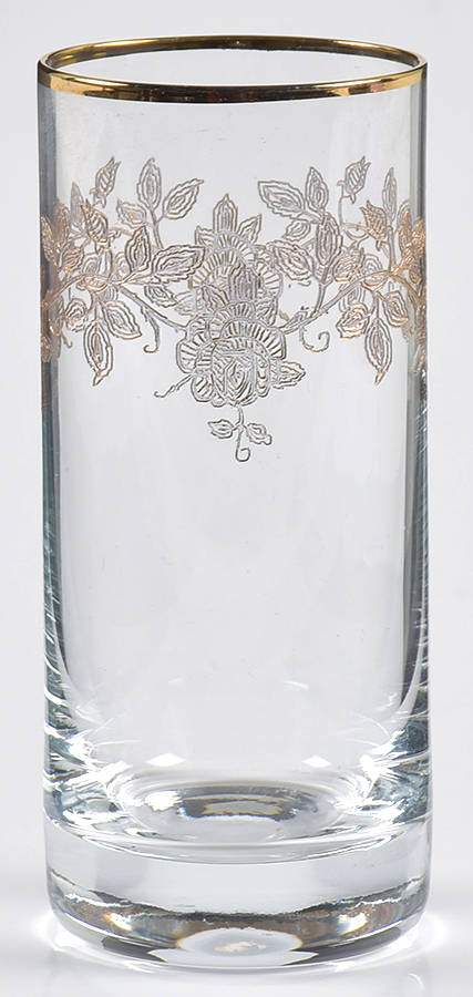 Gold Rose Shot Glass by American Cut-1
