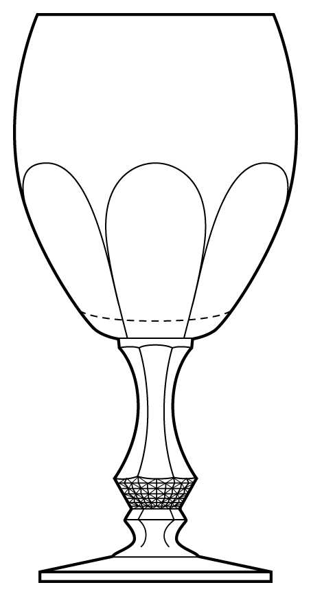 Madame Water Goblet by Anna Hutte-1