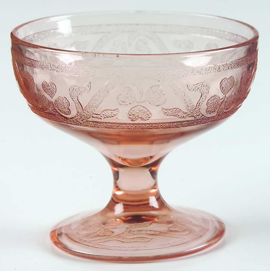 Cloverleaf Pink Champagne/Tall Sherbet by Hazel-Atlas-1
