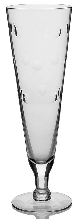 Dots Clear Pilsner Glass by Hazel-Atlas-1