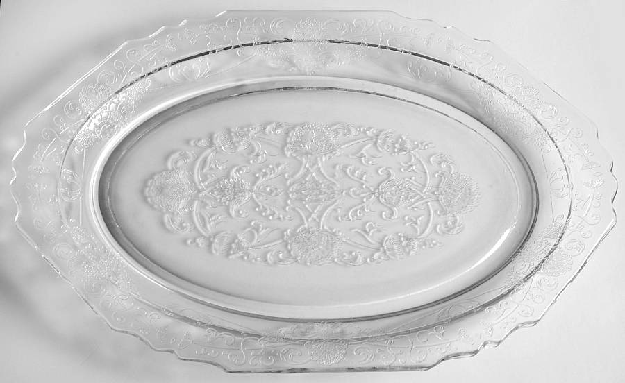 Florentine 1 Clear 11" Oval Platter by Hazel-Atlas-1