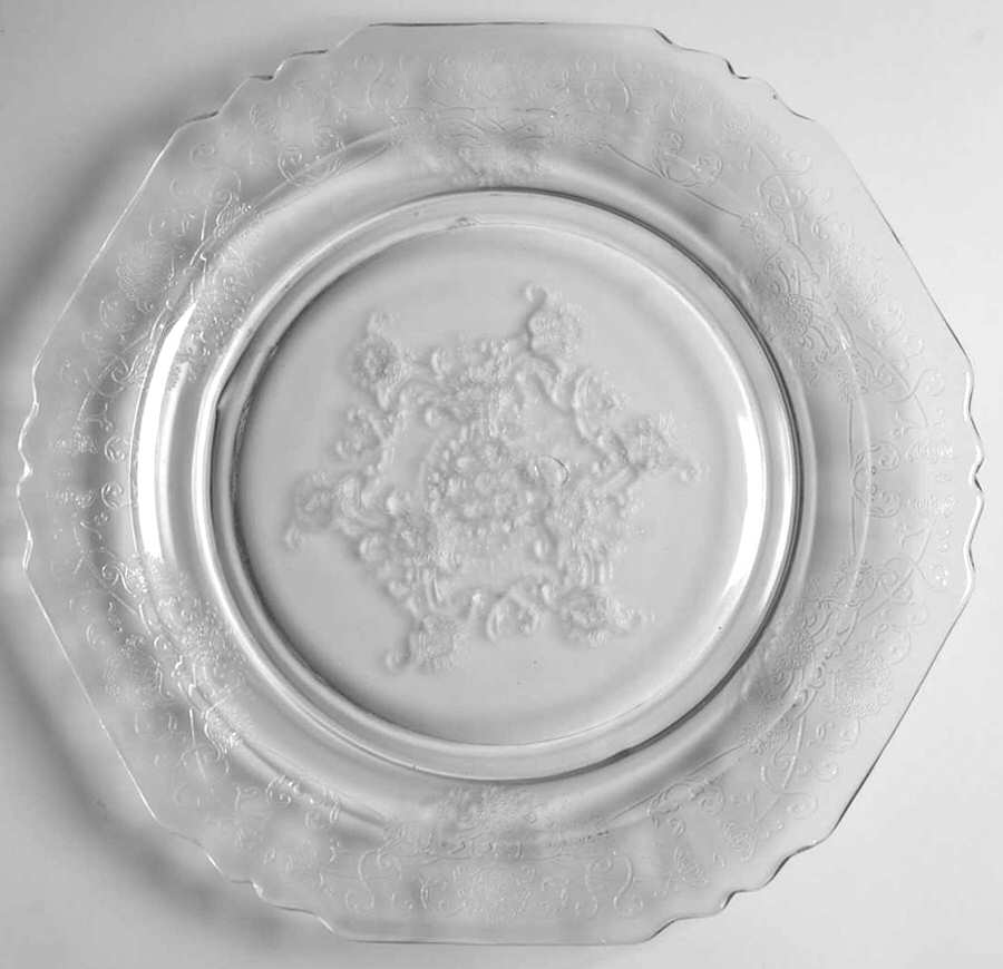 Florentine 1 Clear 8" Salad Plate by Hazel-Atlas-1