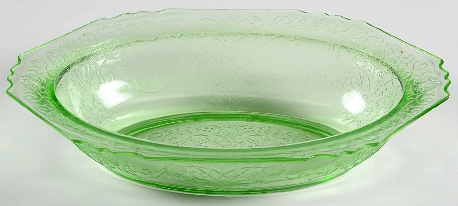 Florentine 1 Green Oval Vegetable Bowl by Hazel-Atlas-1