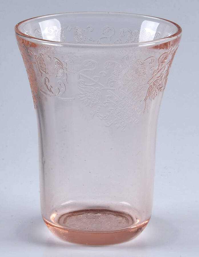 Florentine 1 Pink Flat Juice Glass by Hazel-Atlas-1