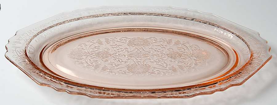 Florentine 1 Pink 11" Oval Platter by Hazel-Atlas-1