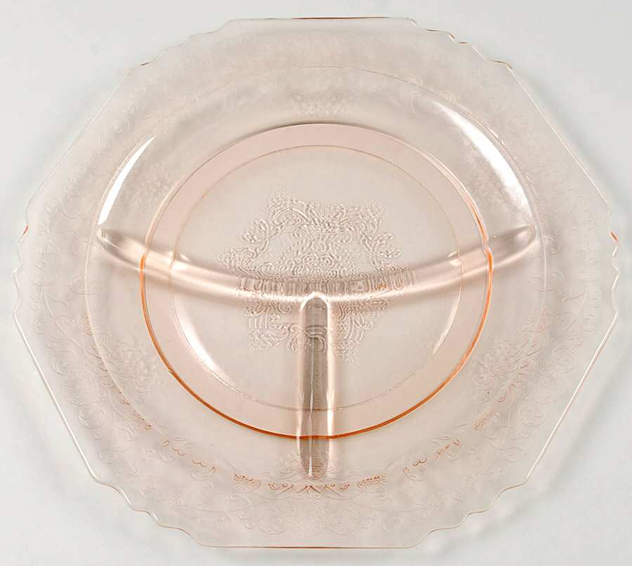 Florentine 1 Pink Grill Plate by Hazel-Atlas-1