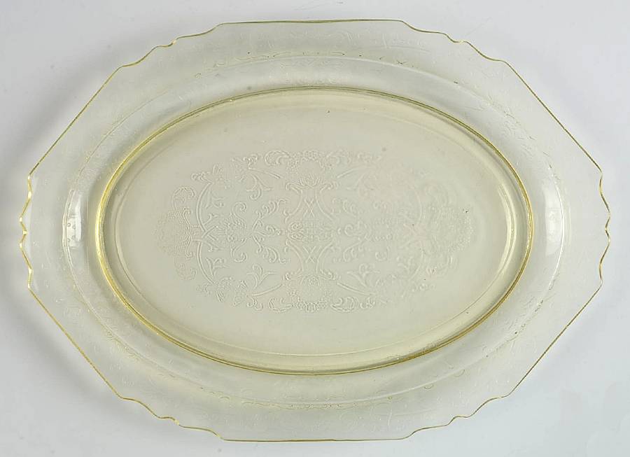 Florentine 1 Yellow 11" Oval Platter by Hazel-Atlas-1