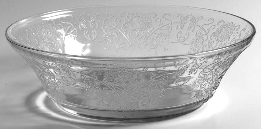 Florentine 2 Clear 8" Large Fruit Bowl by Hazel-Atlas-1