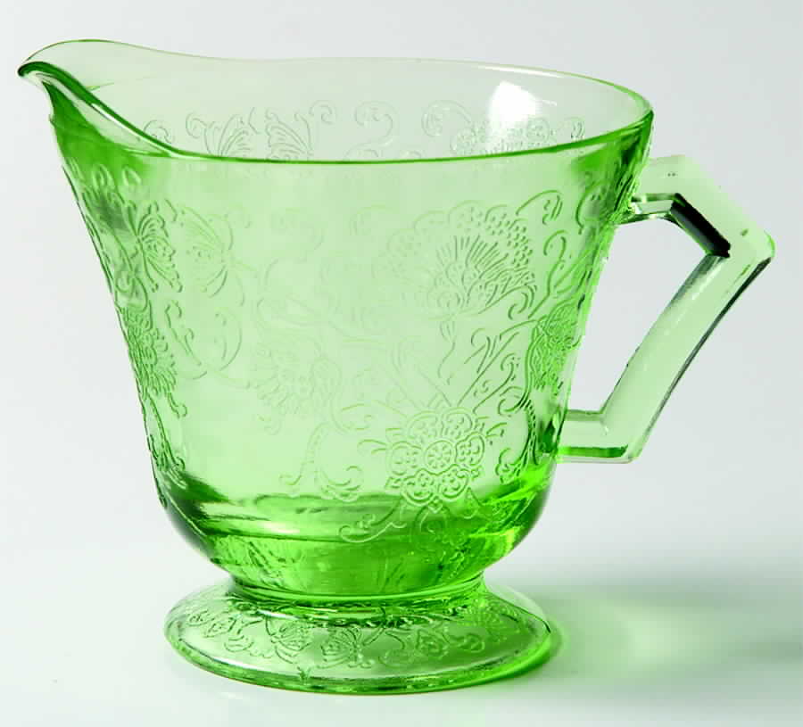 Florentine 2 Green Creamer by Hazel-Atlas-1