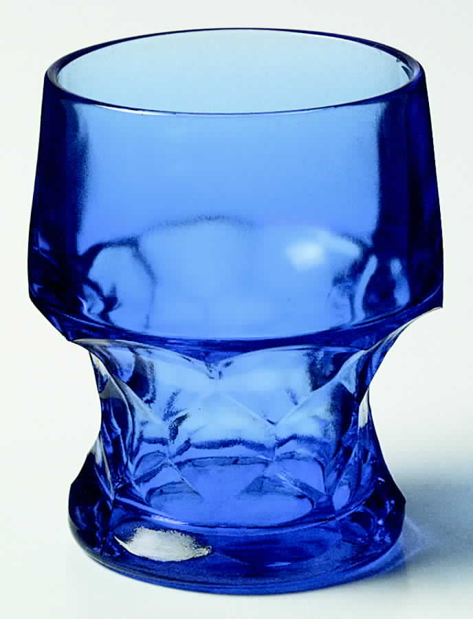 Georgian Blue 8 Oz Flat Tumbler by Hazel-Atlas-1