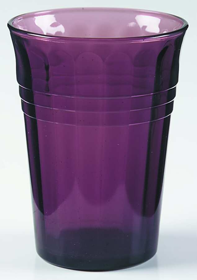 Moderntone Amethyst (Transparent) 9 Oz Flat Tumbler by Hazel-Atlas-1