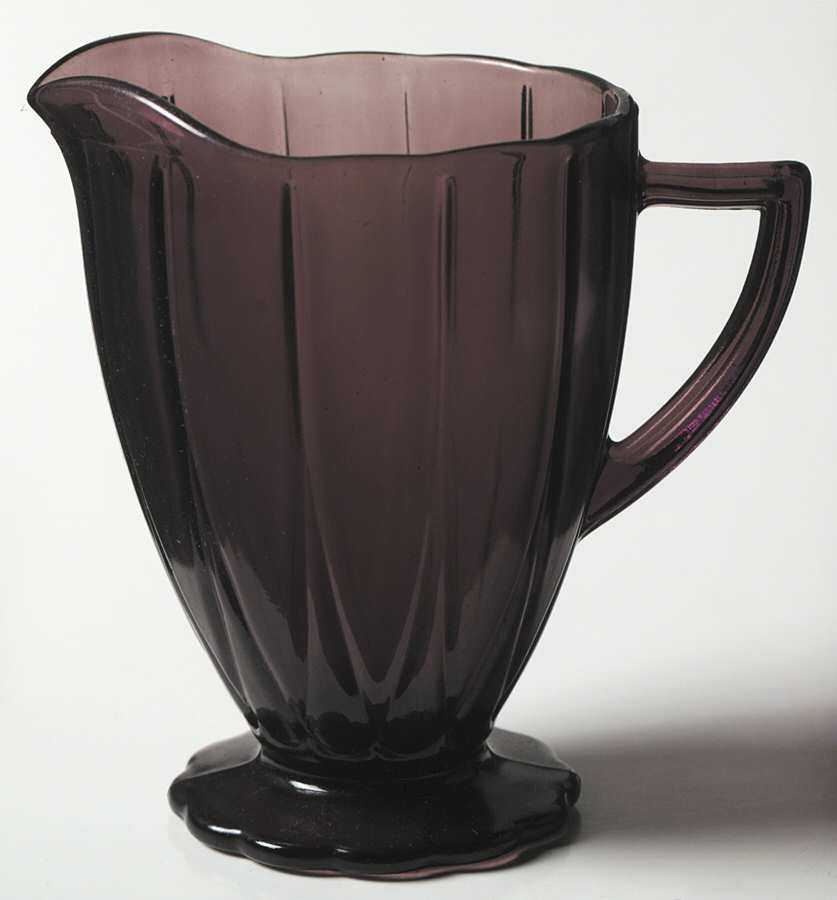 Newport Amethyst Footed Creamer by Hazel-Atlas-1