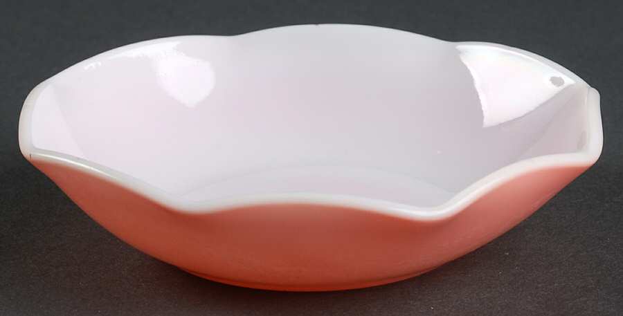 Ripple Pink Small Fruit Dessert Bowl by Hazel-Atlas-1