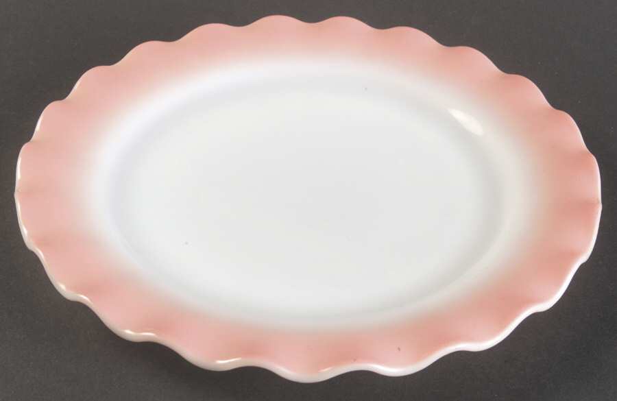 Ripple Pink Dinner Plate by Hazel-Atlas-1