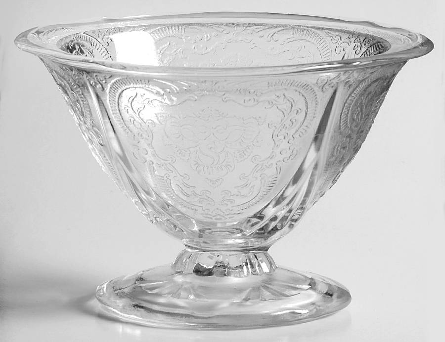 Royal Lace Clear Champagne/Tall Sherbet by Hazel-Atlas-1