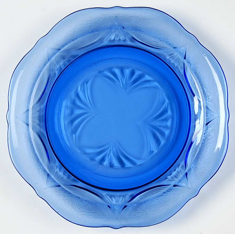 Royal Lace Cobalt Blue Bread & Butter Plate by Hazel-Atlas-1