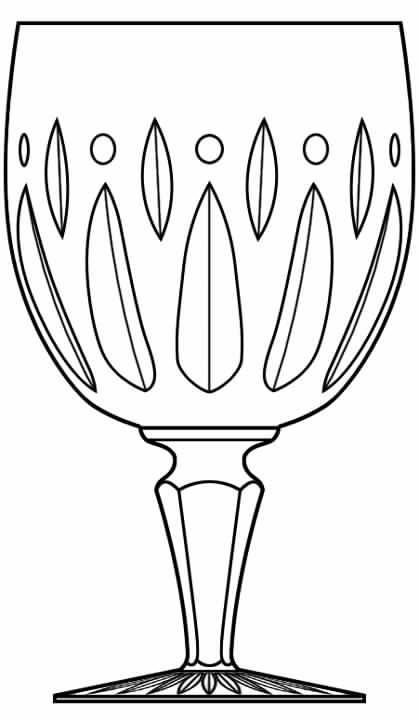 Oporto (Cut) Water Goblet by Atlantis-1