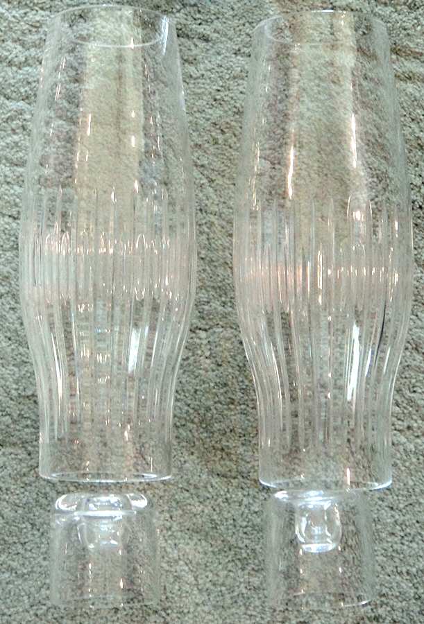Sonnet (Cut) Hurricane Lamp & Globe by Atlantis-1