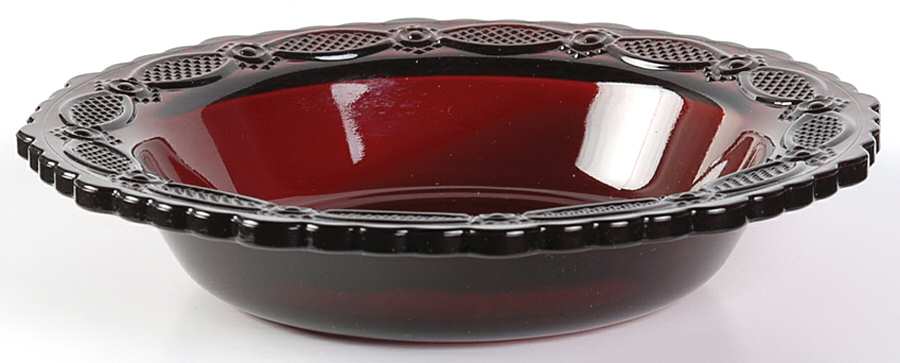 Cape Cod Ruby Rim Soup Bowl by Avon-1
