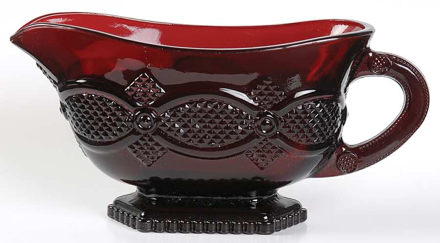 Cape Cod Ruby Sauce Boat by Avon-1