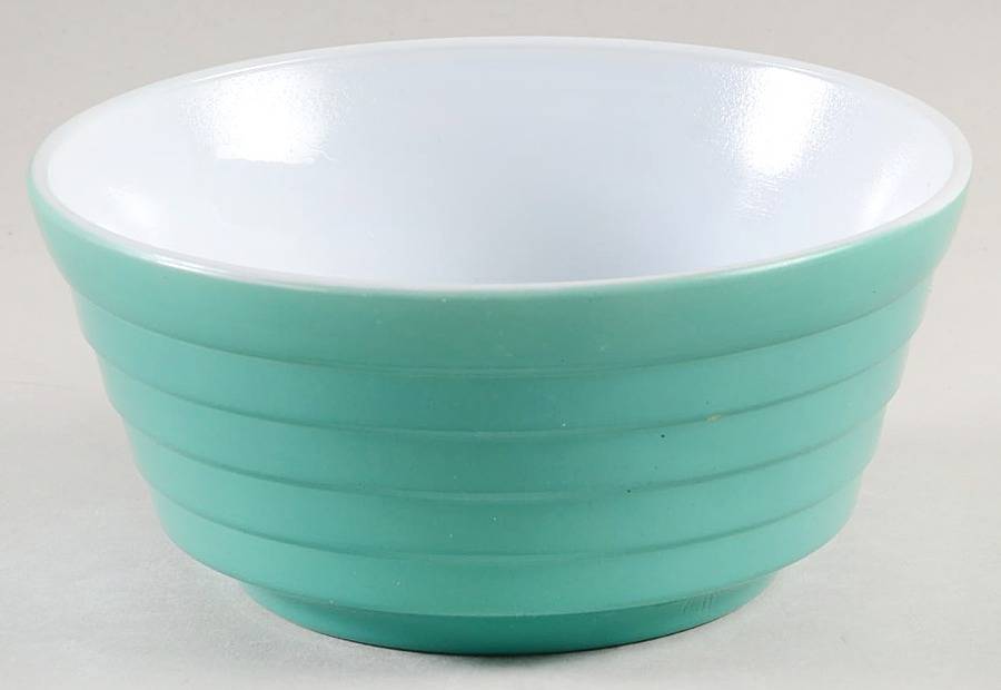 Moderntone Platonite Aqua Cereal Bowl by Hazel-Atlas-1