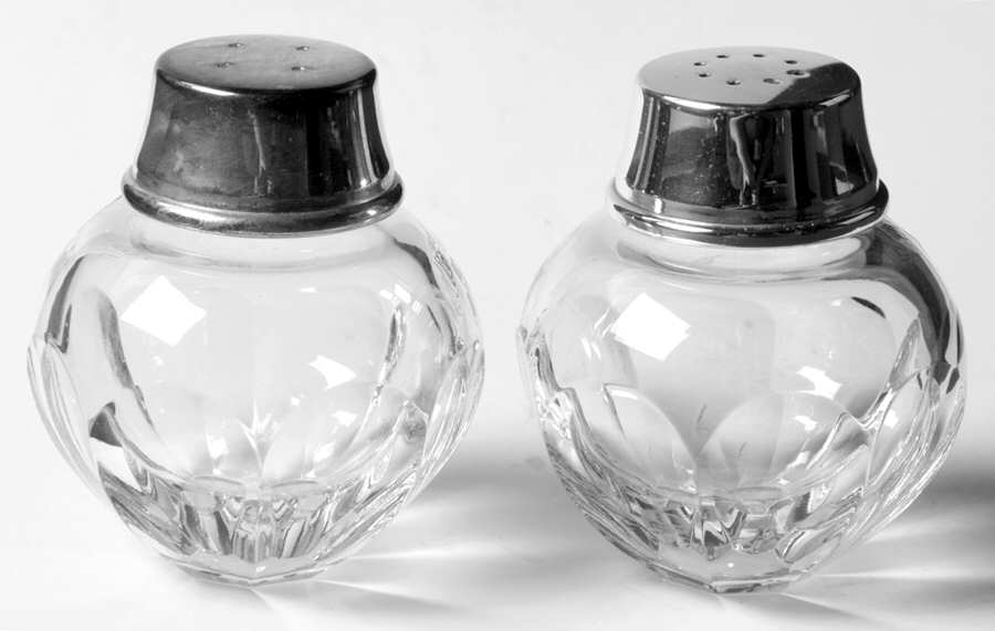 Arcadas Salt and Pepper Shakers with Metal Lids by Atlantis-1