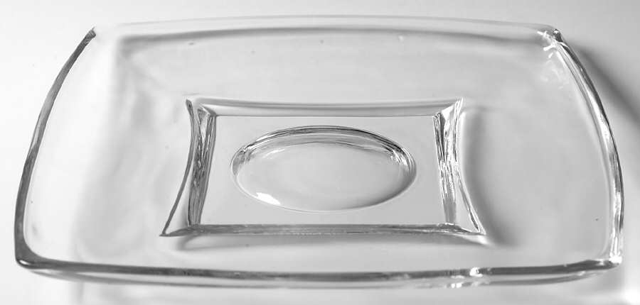 Colony Clear (Square) Square Luncheon Plate by Hazel-Atlas-1