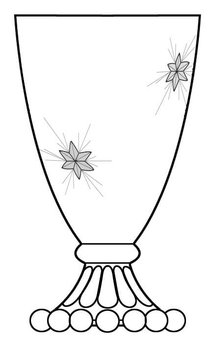 Sparkling Star Water Goblet by Anchor Hocking-1