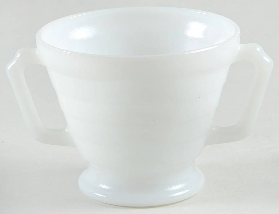 Moderntone Platonite White Open Sugar by Hazel-Atlas-1