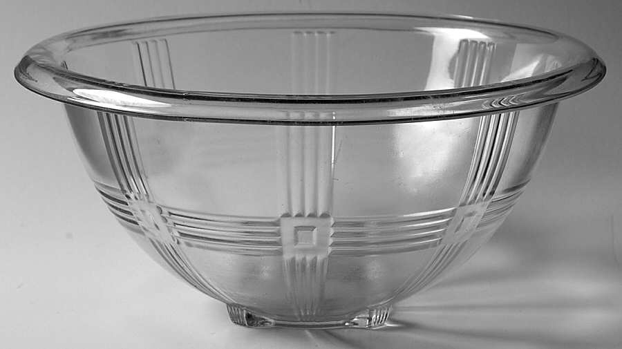 Crisscross Clear 10" Mixing Bowl by Hazel-Atlas-1