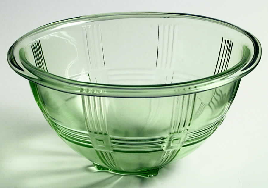 Crisscross Green 7" Mixing Bowl by Hazel-Atlas-1