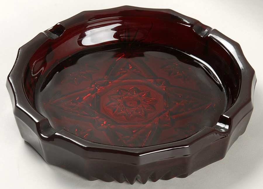 Prescut Clear 7" Ashtray by Anchor Hocking-1
