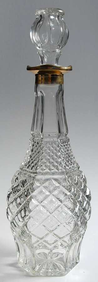 Wexford Gold Decanter & Stopper by Anchor Hocking-1