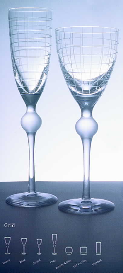 Grid Water Goblet by Atlantis-1