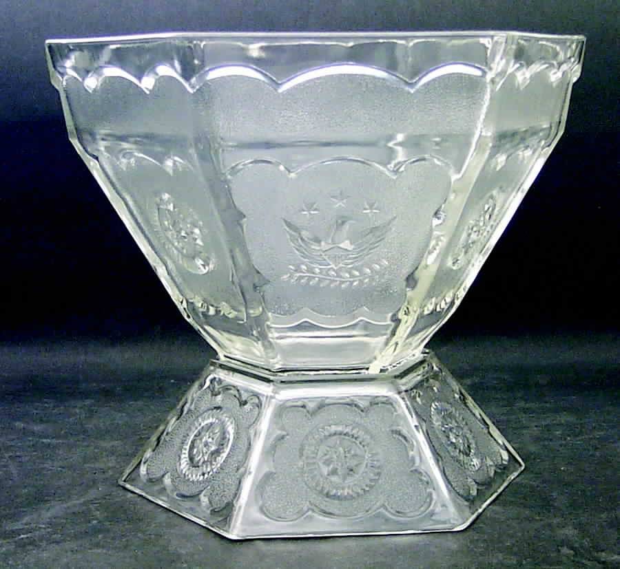 Americana Punch Bowl with Stand by Hazel-Atlas-1