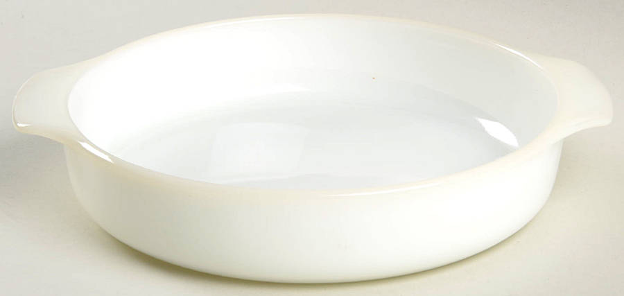 Anchorwhite (Milk White) 9" Round Cake Pan by Anchor Hocking-1