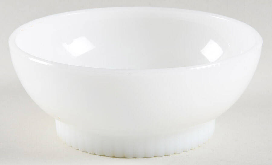 Anchorwhite (Milk White) Small Fruit Dessert Bowl by Anchor Hocking-1