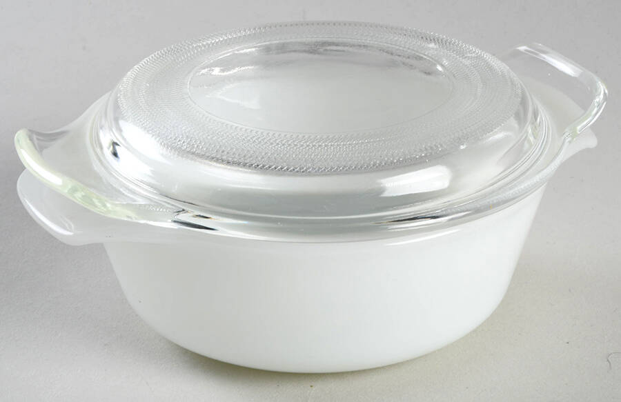 Anchorwhite (Milk White) Individual Casserole & Lid by Anchor Hocking-1