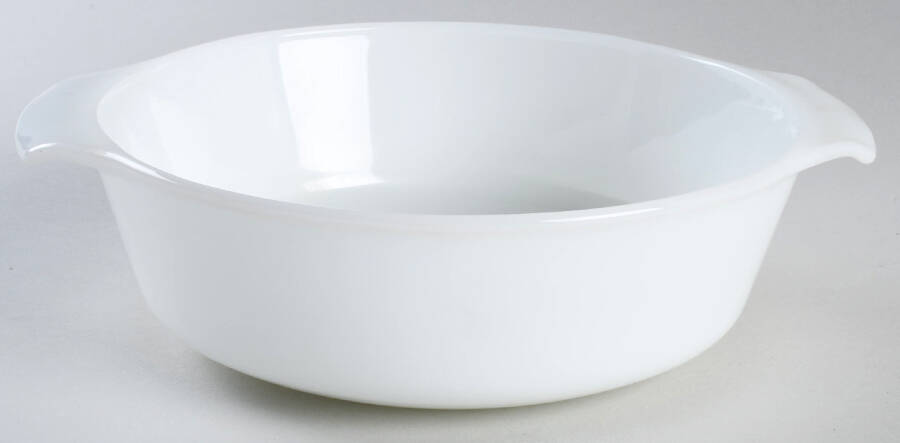 Anchorwhite (Milk White) 1.5 Quart Round Casserole No Lid by Anchor Hocking-1