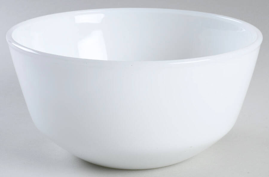 Anchorwhite (Milk White) 8" Colonial Mixing Bowl by Anchor Hocking-1