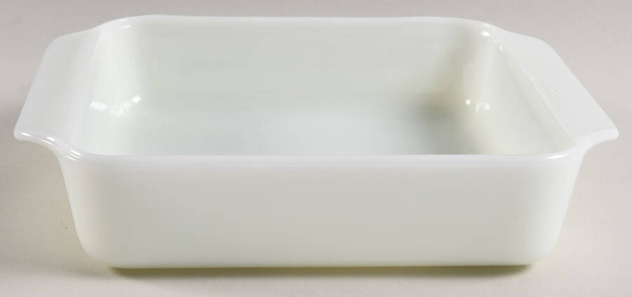 Anchorwhite (Milk White) 10" Square Cake Pan by Anchor Hocking-1