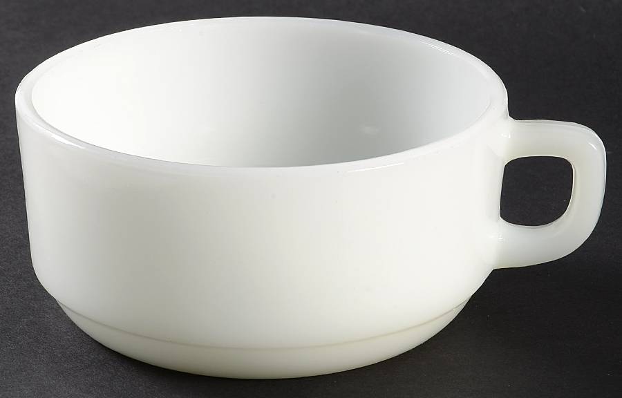 Anchorwhite (Milk White) Soup Mug Only by Anchor Hocking-1