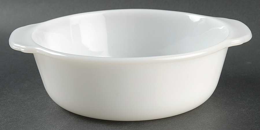 Anchorwhite (Milk White) 1 Quart Round Casserole No Lid by Anchor Hocking-1