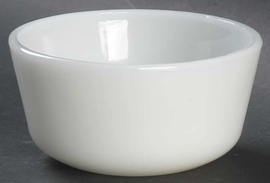 Anchorwhite (Milk White) Custard Cup by Anchor Hocking-1