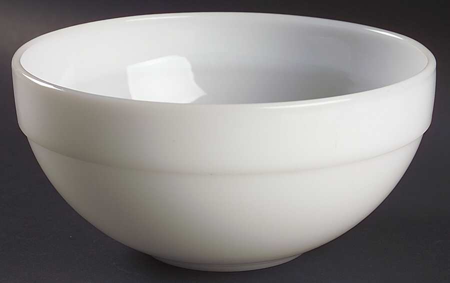 Anchorwhite (Milk White) 8" Mixing Bowl by Anchor Hocking-1